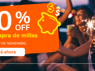 SMILES Argentina: ÚLTIMO DÍA para comprar millas con 60% de DESCUENTO y en CUOTAS