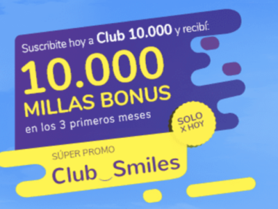 PAPÁ NOEL es MILLERO: SMILES ofrece bonus del 100% si te asociás al CLUB 10 Mil